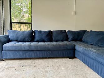 Navy Blue Sectional