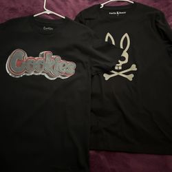 Cookies & Psycho Bunny Shirts - $35 each Both 