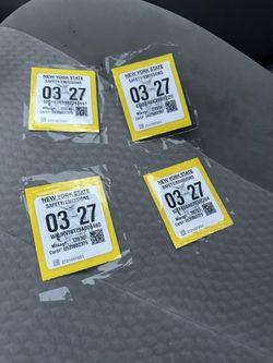Inspection stickers