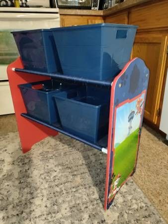 Paw Patrol Floor Shelf W/4 Containers!
