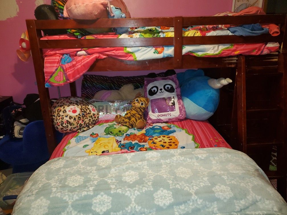 Twin over full bunk bed