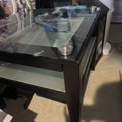 Glass End Table