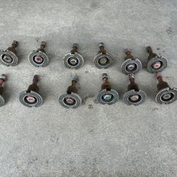 12 Vintage Champion Brass Pop Up Sprinklers