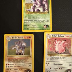 Gym challenge Holo Lot Vintage Pokemon Cards