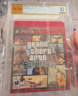 PSA Grade 10 A++ PS3 GTA San Andreas
