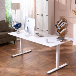 FLEXISPOT 63"x28" Electric Standing Desk, White