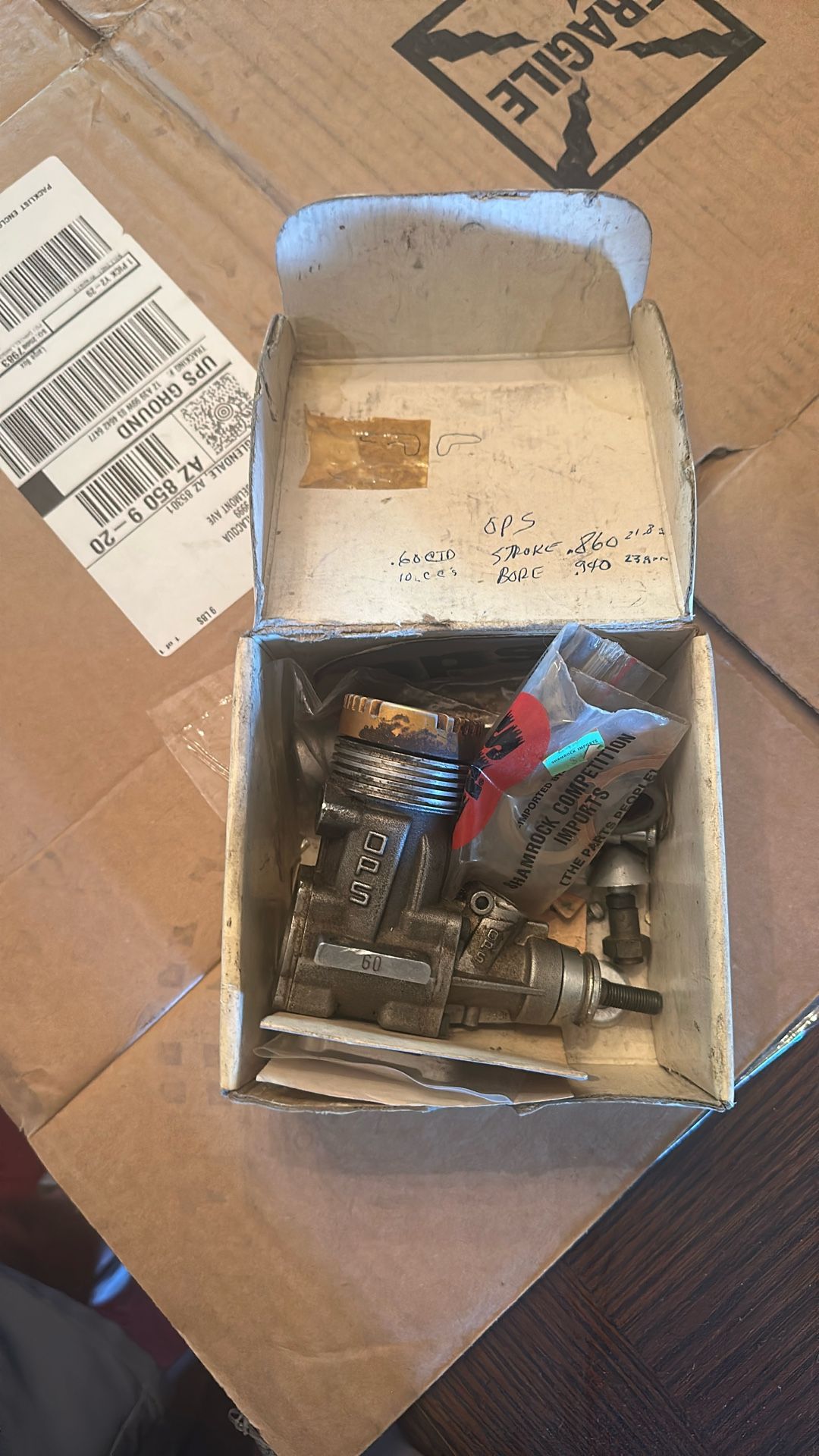 Model airplane engine