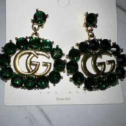 Green G Diamond Earrings 
