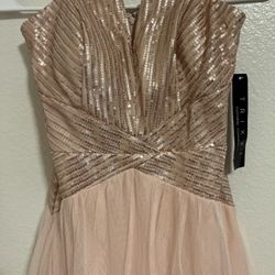 Valentine’s Sequin Rose Gold Gown