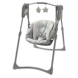 Graco Slim Spaces Compact Baby Swing, Reign