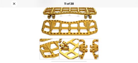Gold Harley-Davidson, Gold floorboards and Pegs