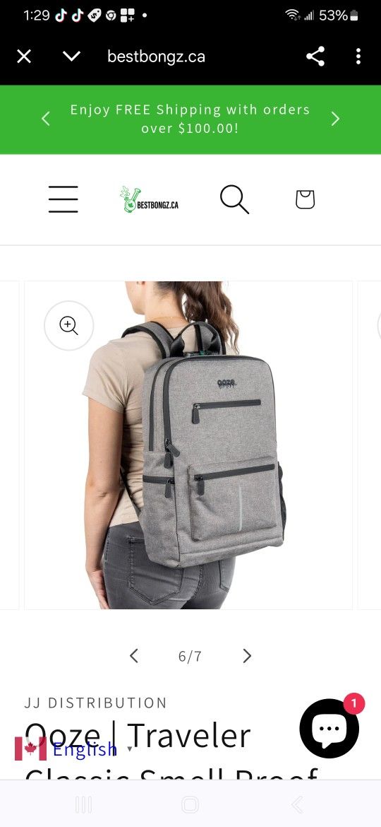 Ooze  Smell Proof Backpack 