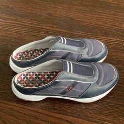 KEDS Sport Savvy Mule Toning Style Women 6.5 Low Back Slip On Shoes Navy Blue