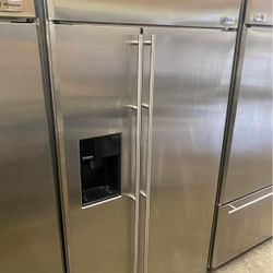 GE Monogram 42” Built In Side By Side Fridge