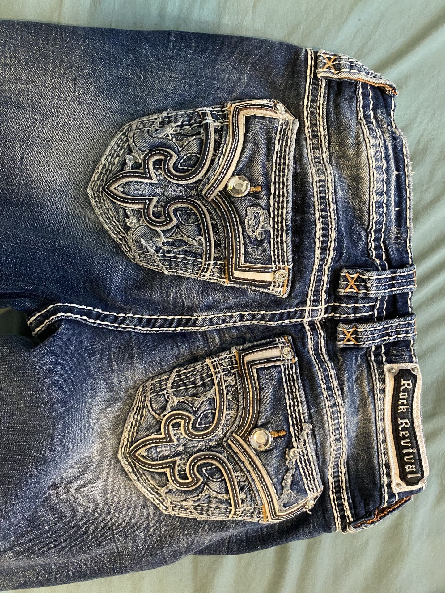 TALL Girl RARE “rock Revival” Jeans