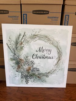 Merry Christmas Canvas Wall Art