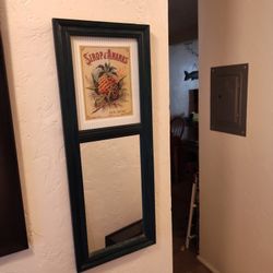 Framed Picture W/Mirror