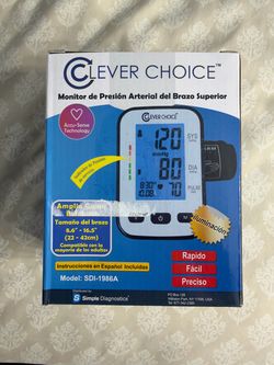 Lever choice blood pressure monitor