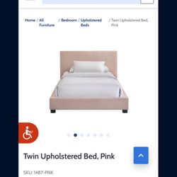 Pink Twin Bed Frame 