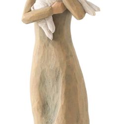 Willow Tree Peace on Earth Figurine Girl Lamb 2002 Susan Lordi Demdaco