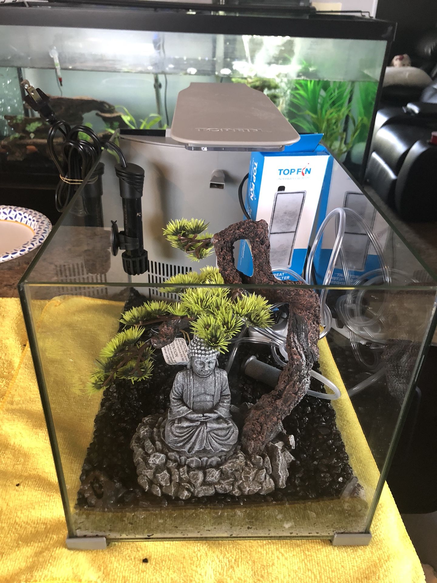 Top fin 5 gallon retreat aquarium