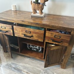 Buffet Console Accent Furniture-TV Storage 