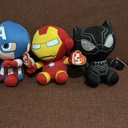 Marvel Superhero Beanie babies