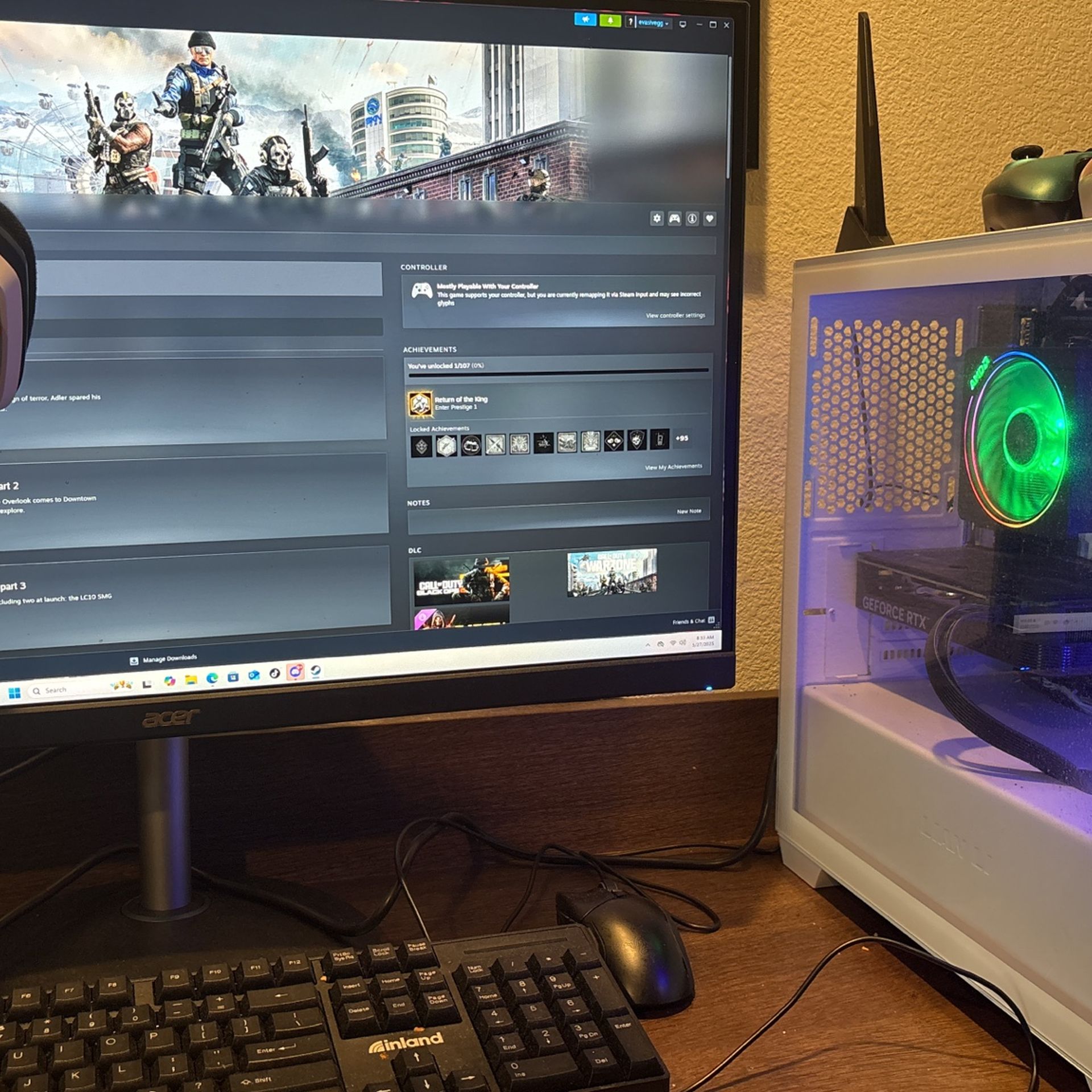 Gaming PC setup
