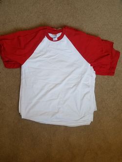 13 plain baseball Large short sleeve T-shirts