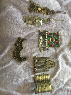 Tribal Belly dance garb and bracelets
