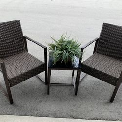 Patio Chairs and Table 