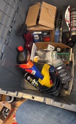 Box Full Of Car Parts 