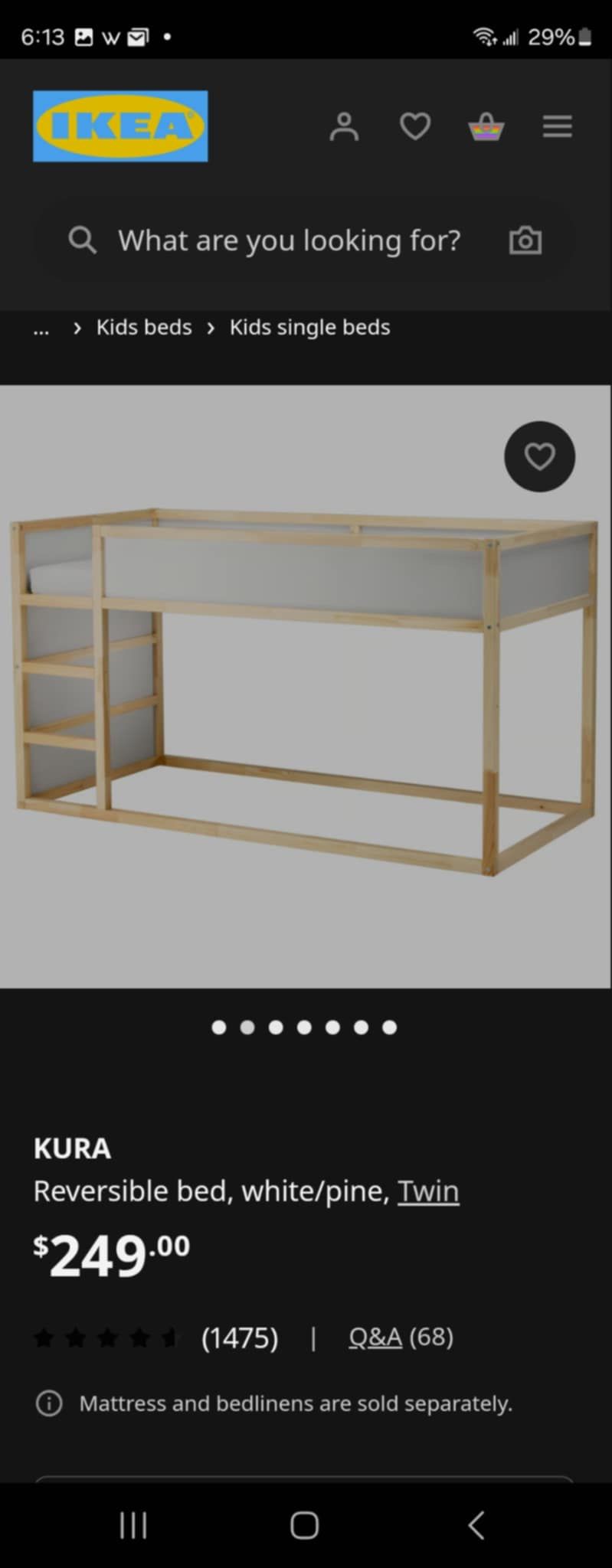 For Sale: Reversible IKEA Loft Bed – $100 (Great Condition