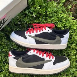 Size 9.5w 8m - Jordan 1 Retro OG x Travis Scott Low Olive W