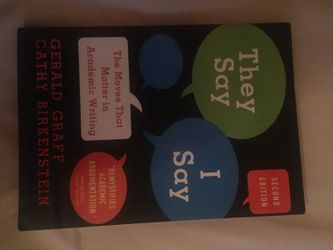 They say I say by Gerald graff