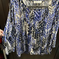 Womens 1x Blouse 