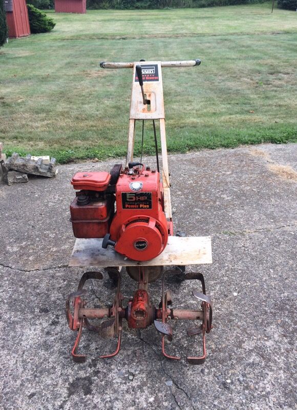 Older 5 hp Montgomery ward safety power reverse roto-tiller