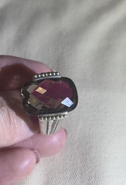 Large Brown Stone Ring