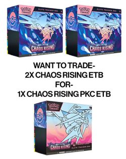 Trade.Chaos Rising Etb for PCetb