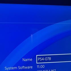 PS4 Slim 11.00 Firmware