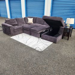 Sectional Sleeper Sofa + Storage FREE DELIVERY 45 Miles Radius From Tacoma 