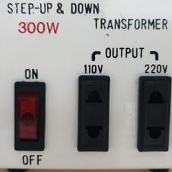 300 W step up & down 110/220 or 220/110