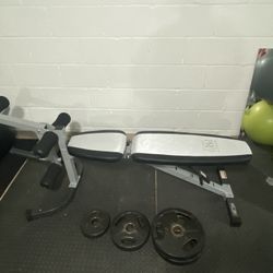 Brand New Marcy Bench And Plates 