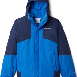 Columbia Boys Bugaboo II Fleece Interchange Blue Jacket Size M