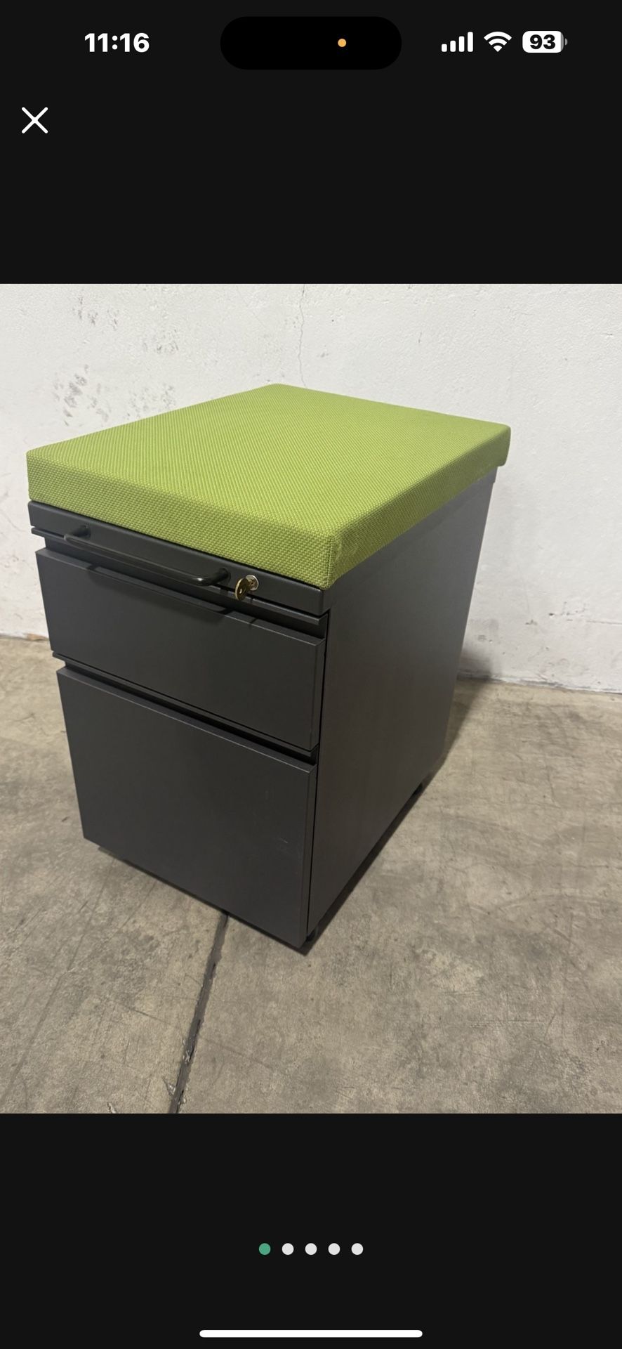Rolling File Cabinet with Drawer Storage (Lockable)