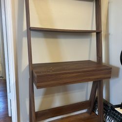 Mid Century Modern Style Book Case Desk