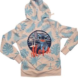 Disney Stitch Full Zip Hoodie Size Medium
Stitch with Aloha on the back