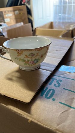 Vintage Porcelain Floral Tea Cup