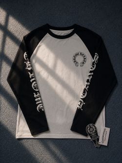 White chrome hearts long sleeve tee