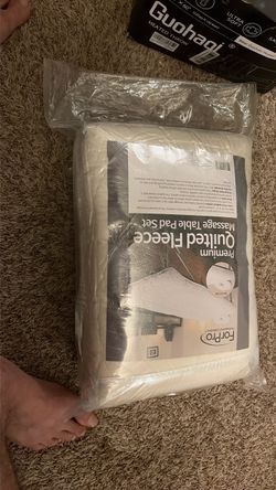ForPro Premium Quilted Fleece Massage Table Pad Set